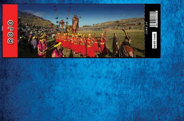 Inti Raymi 2026 チケット。赤い部分